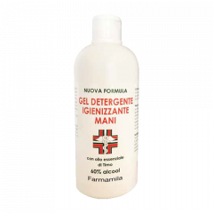 Gel igienizzante per mani da 500 ml.