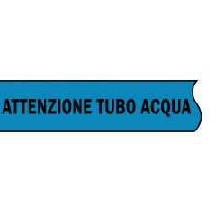 Nastro segnalatore "Attenzione tubo acqua" blu 200 metri