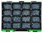 Assortimento di viti TCB autofilettanti zincate bianche