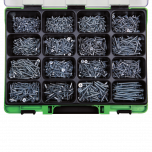 Assortimento di viti TPS autofilettanti zincate bianche