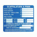Targa a norma per scaffalatura