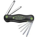 Set chiavi Reca compact - impronta esagonale - 7 pz (testa sferica)