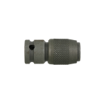Connettore quadro 1/4” con mandrino ad innesto rapido per inserti 1/4”, E 6,3