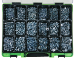 Assortimento di viti TPS e TC zincate bianche