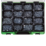 Assortimento di viti TPS autofilettanti zincate bianche