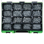 Assortimento di viti truciolari PZD zincate bianche