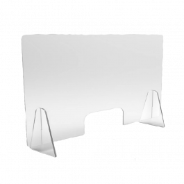 Barriera Parasputi Per Banconi 50x65cm - Pannello Protettivo In PET 4mm TRASPARENTE Per Negozi, Scuole E Uffici - Foto 4